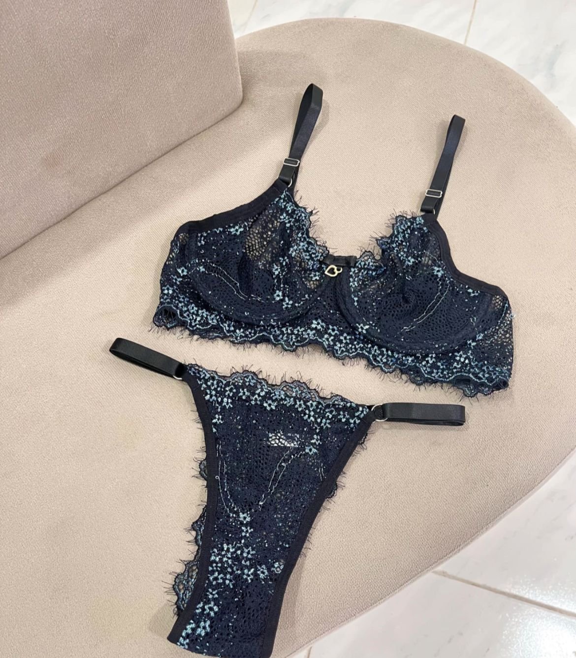 Conjunto Renda Cores - cor cores